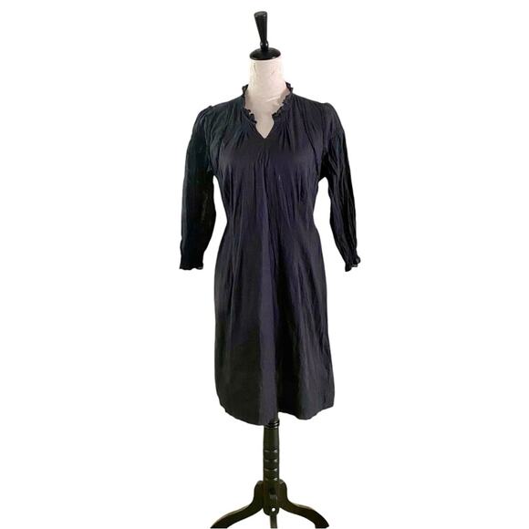 Dranella V-Neck Mid Length Dress Black - Picture 1 of 8